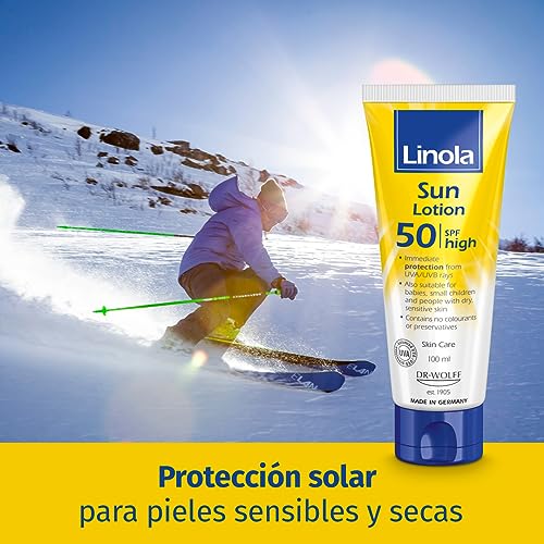 Linola-Sun-Lotion-100-ml-FPS-50-Filtro-UVA-y-UVB-Proteccion-solar-para-bebes-ninos-pequenos-y-adultos-con-piel-sensible-o-seca-Cuidado-medico-de-la-piel-Desarrollado-por-expertos