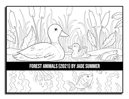 Forest Animals: An Adult Coloring Book with 50 Adorable Images of Woodland Creatures, Beautiful Flowers, Nature Scenes, and More! - Image 41