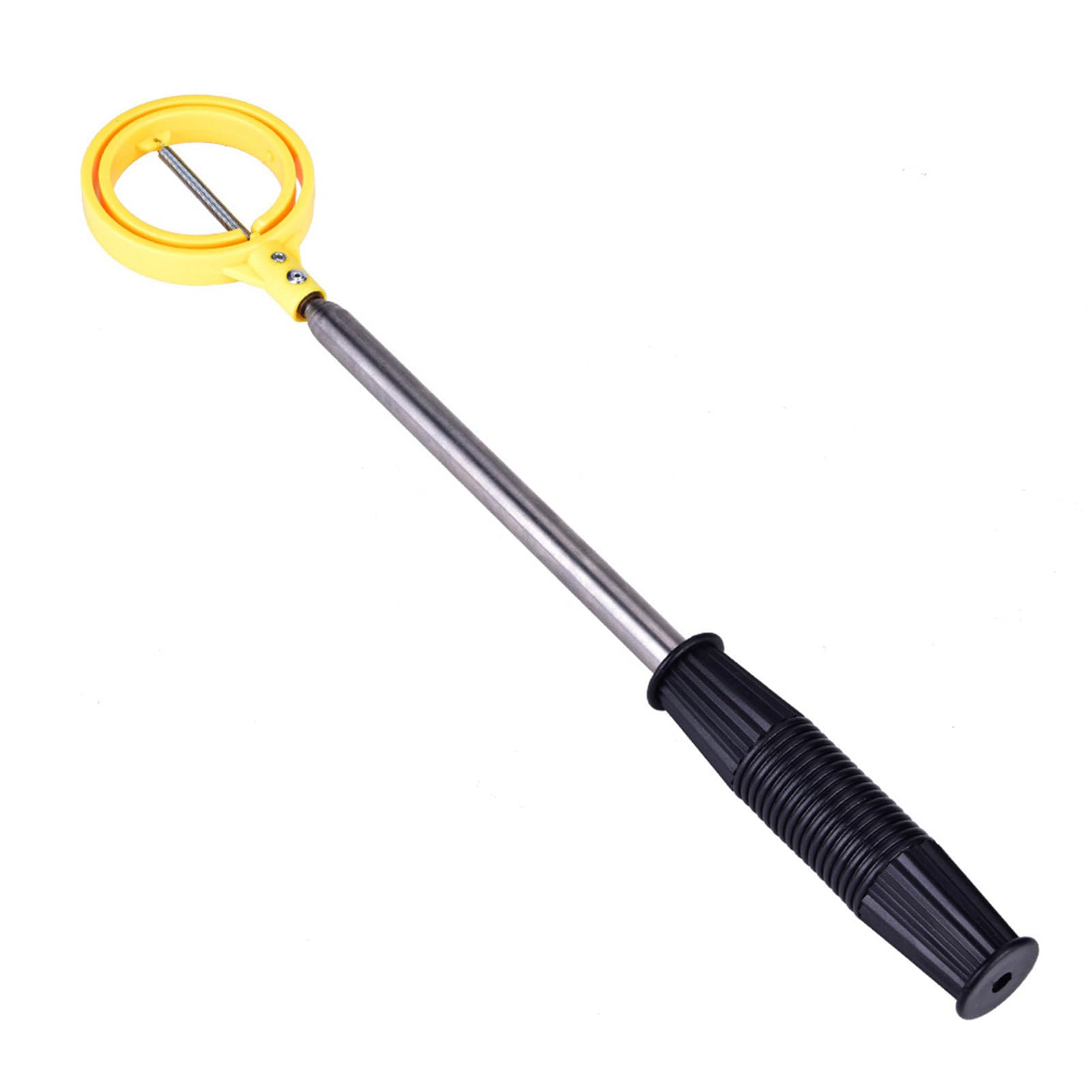 Dioche Golf Ball Retriever Telescópica Acero Inoxidable Automatic Lock Scoop Amarillo