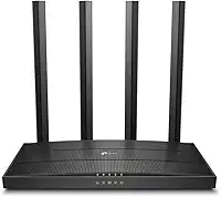 Roteador Gigabit Wi-Fi TP-Link Archer C6 Dual Band 2,4/5Ghz AC1200, Mu-Mimo, Controle dos Pais, Beamforming, WPA3, Agile Config, OneMesh, 4 antenas fixas 5dBi, Preto