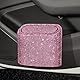 JNNJ Auto Mülleimer, Bling Strass Auslaufsicherer Tragbarer Mülleimer Abfalleimer Für Autos, Auto Mini-Mülleimer, Kleiner Automülleinmer, Universelles Zubehör(Rosa)