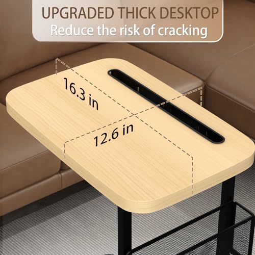 50% Off Fashion TV Tray Table with Storage Baskets - Image 4