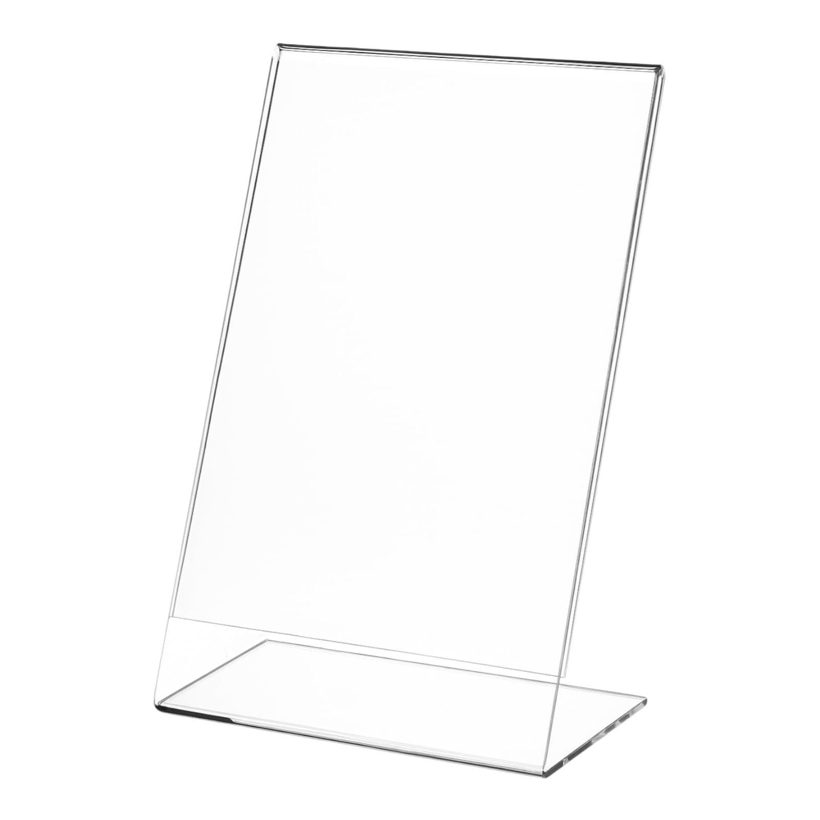 My Shopfittings Slant Back Acrylic Sign Holder A3, Portrait Frame for Signs, Brochures, Flyers, Menus, Posters - Clear Plastic Display Stand for Home, Office, Store - Multipacks Available (3)