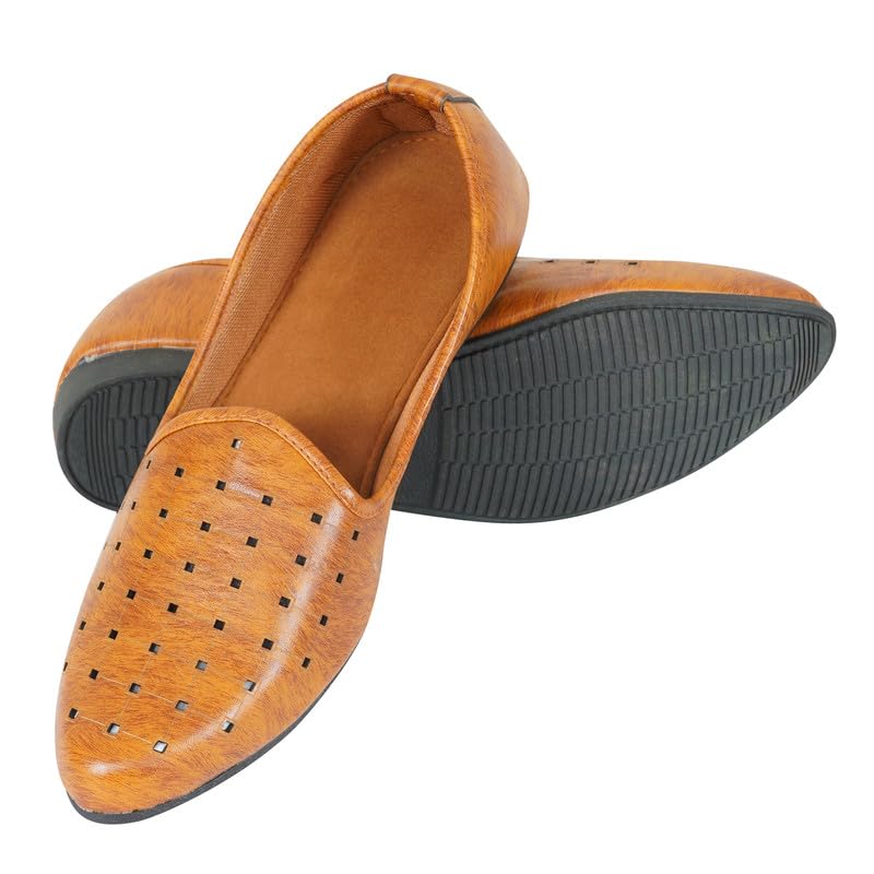 Image of DFR Mens Juttis Ethnic Mojaris | Casual Loafers Juti Shoe for Men