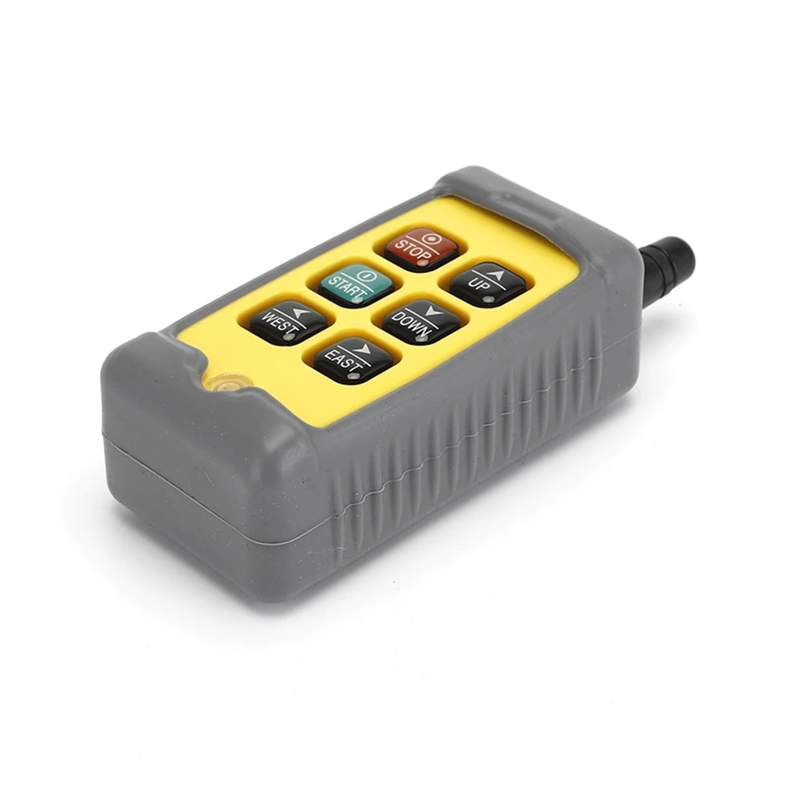 F21-4S Telecomando industriale Interruttore a 4 pulsanti 12V 24V Paranco elettrico Gru Ascensore Telecomando wireless a velocità singola Q400(A,12V【5W】)