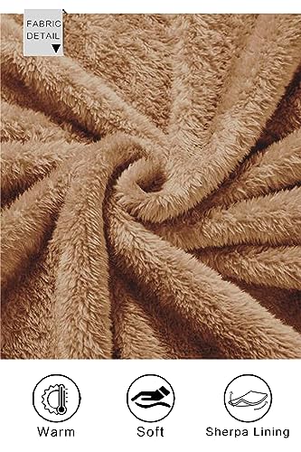 GINGTTO Mens Furry Button-Up Jacket 4 Pockets Fluffy Coat For Men3