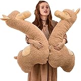 Giant Alpaca Brown Llama Plush Soft Huggable Pillow Cushion, 37.4Inch Stuffed Llama or Alpaca Plush...
