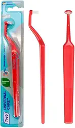 Escova Dental Universal Care COR VERMELHA | Ideal p/implantes | 1 unidade