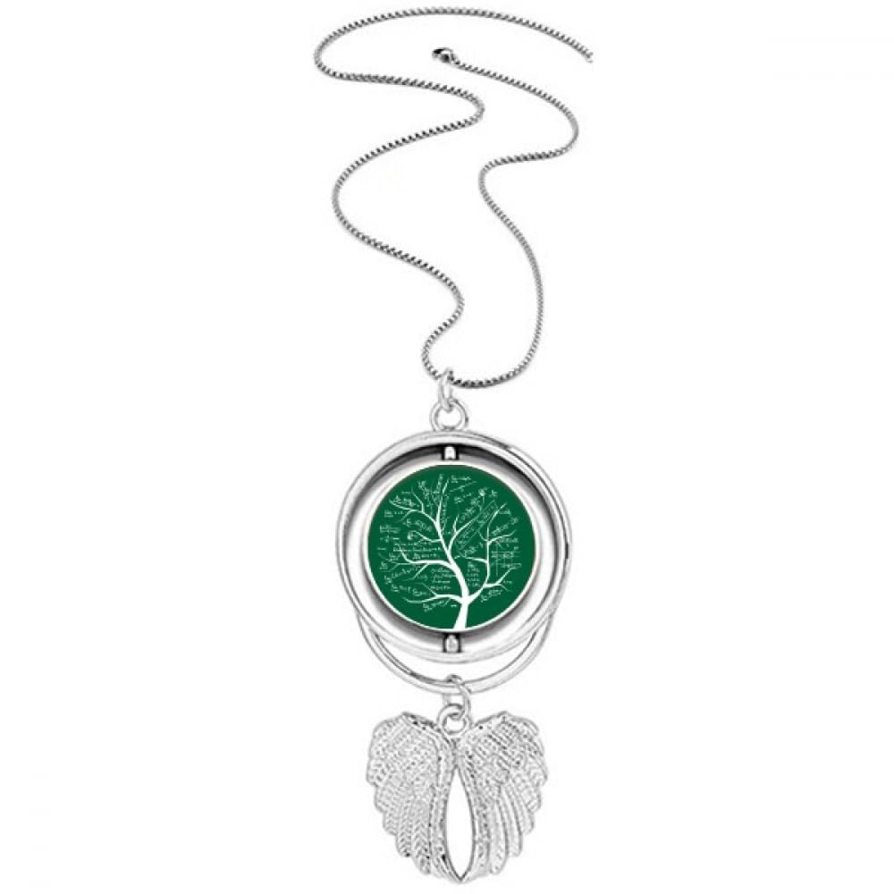 Collier rotatif ailes d'ange et formule mathématique Seeking Lits