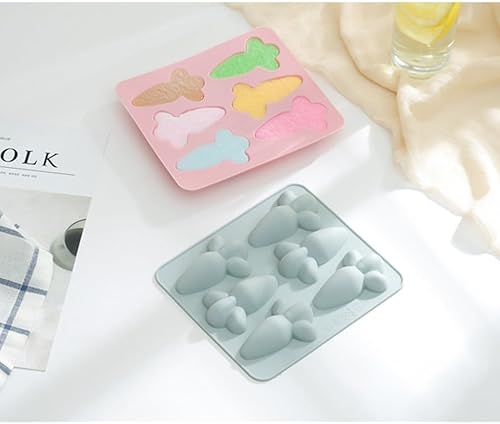 Miniatura 9 de BESTOYARD Moldes para tartas de 6 cavidades, molde de silicona de zanahoria, herramienta de decoración de pasteles, postre de chocolate, molde para