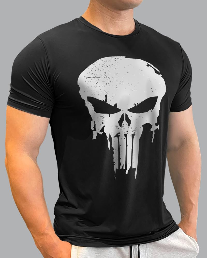 Noble Monk - Camiseta informal de manga corta con cuello redondo para hombre, ajuste regular