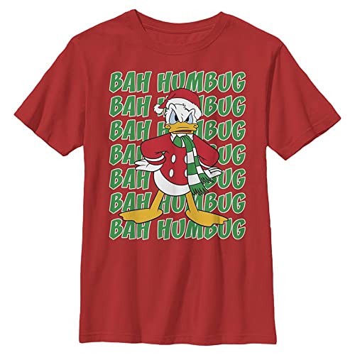 T-shirt Donald col rond uni thé rouge taille XS pour garçon