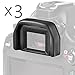 Produktbild BlueBeach® 3 Stück Ersatz EF Augenmuschel für CANON EOS Okular Sucher