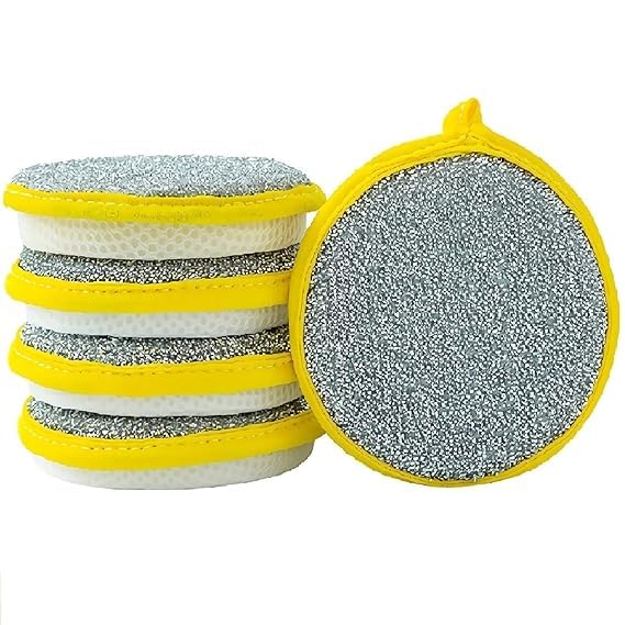 Shield plus Double-Sided dishwashing Sponge, Rich in Foam, Strong scrubbing, no Scratches, Reusable Sponge pad, Heavy-Duty Detergent for Kitchen Cleaning Dishes and pots (5 -pcs) (B0DFTVKWSR) Amazon Price History, Amazon Price Tracker