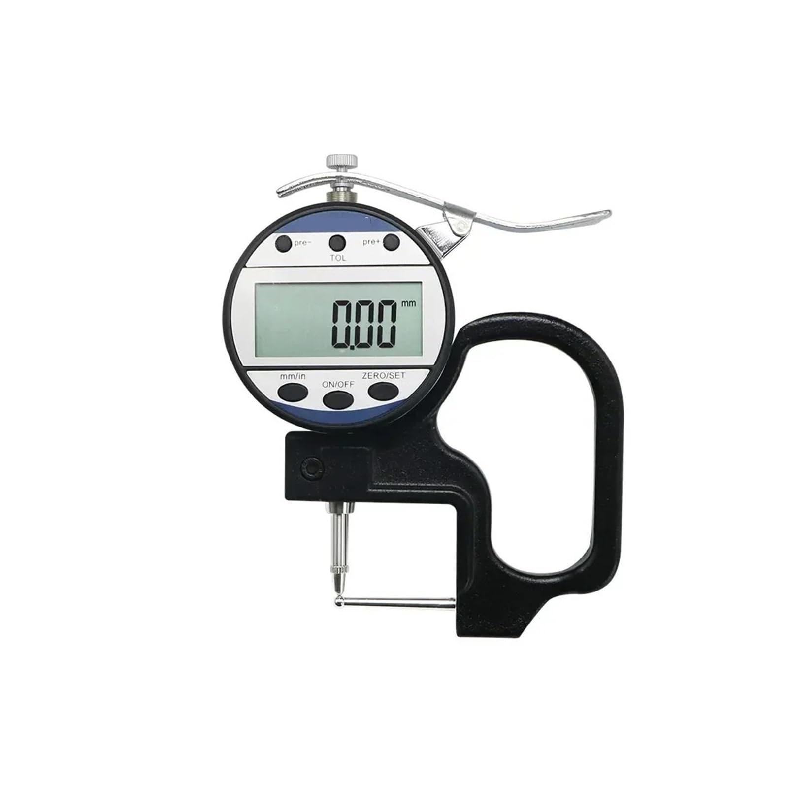 Medidor de espesor 0,01 mm Medidor de espesor de tubo electrónico 0-10 mm Micrómetro de tubo digital Herramientas de calibre grueso Micrómetro(5320-10)