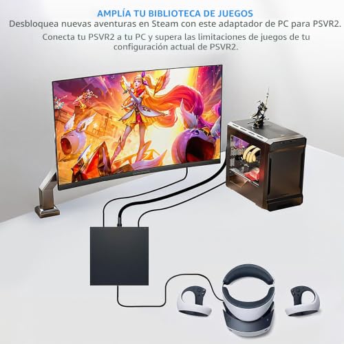 Adaptador PC PSVR2 Rzkipdy y kit de accesorios para conectar realidad virtual 2