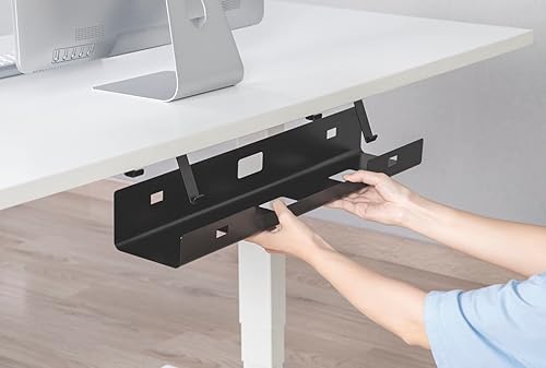 Miniatura 2 de POUT Organizador universal ancho para organizar cables debajo del escritorio, 23.6 x 5.3 pulgadas, para organización de cablescables, estante