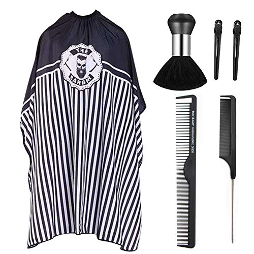 Professional Barber Cape,Polyester Hair Cutting Salon Cape,Water And Stain Resistant Apron,Cutting Hair Beard Hairdressing Cape Anti-Static Haircut.