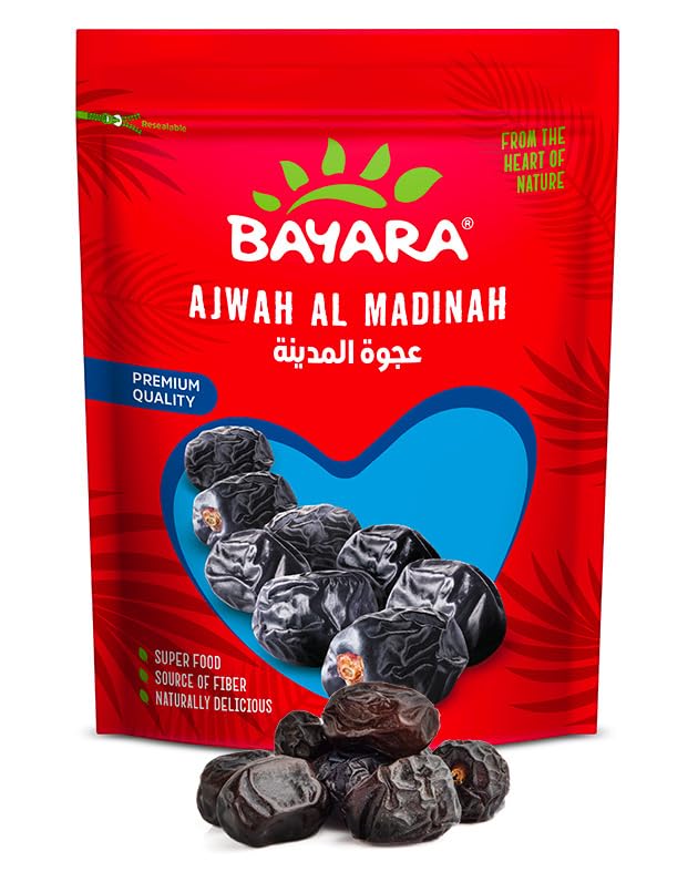 Bayara Ajwah Dates, Zipper Pouch - 150 Gm