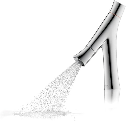 Miniatura 3 de AXOR Starck Organic Avantgarde Premium pulido a mano 2 asas, 1 11 pulgadas de alto grifo de baño en cromo, 12011001, pequeño