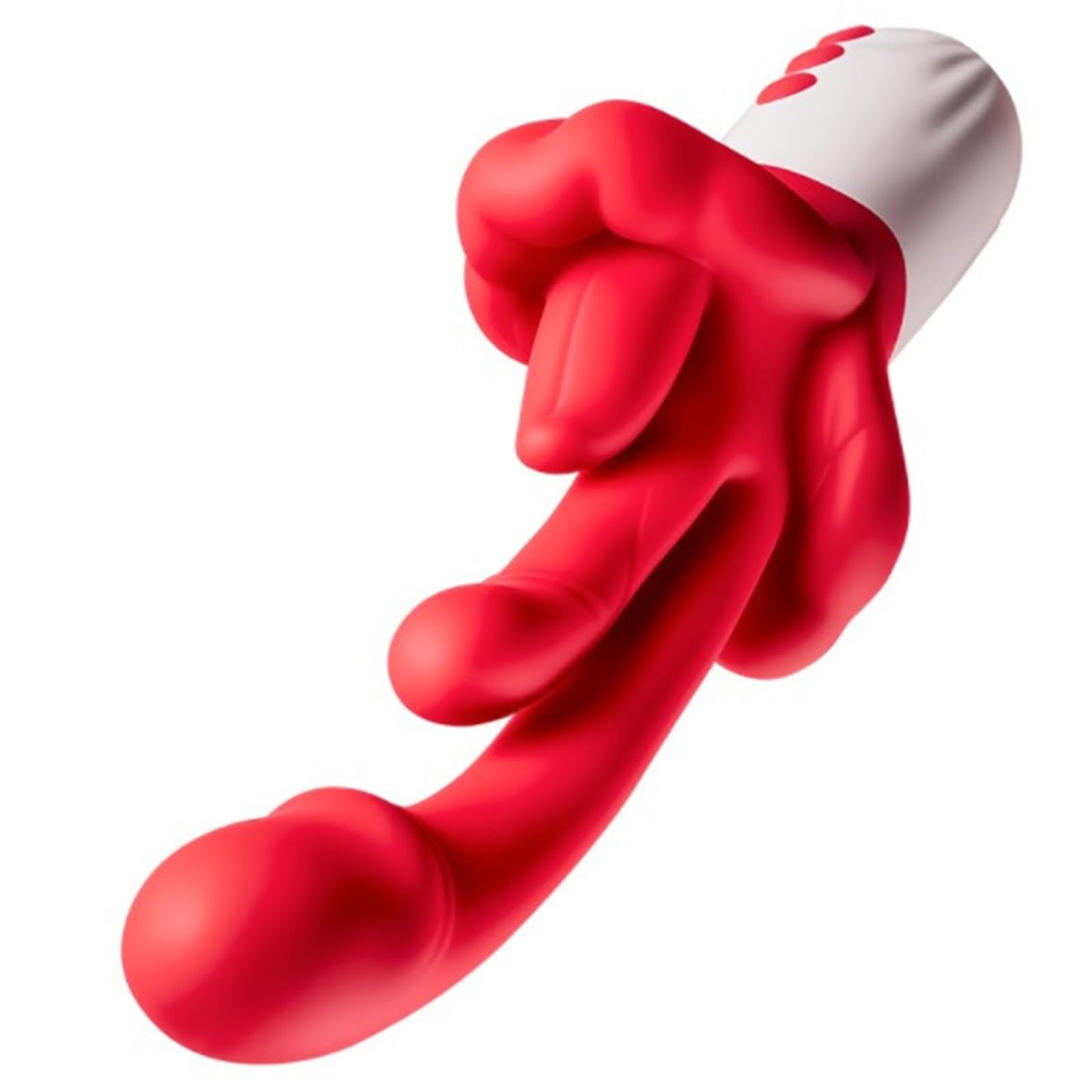 Vibration für Frauen Dildo Vibrator mit 10 Vibrationsstufen 5 Arten von Zungenvibratoren & 5 Wipp & Heizmodi, G-Punkt Vibrator Dildo Anal Vibrator Klitorisstimulation Sex Spielzeug für die Frauen