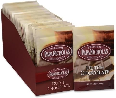 Wholesale CASE of 10 - PapaNicholas Coffee Premium Hot Cocoa-Premium Coca, 24BG/CT, Dutch Chocolate