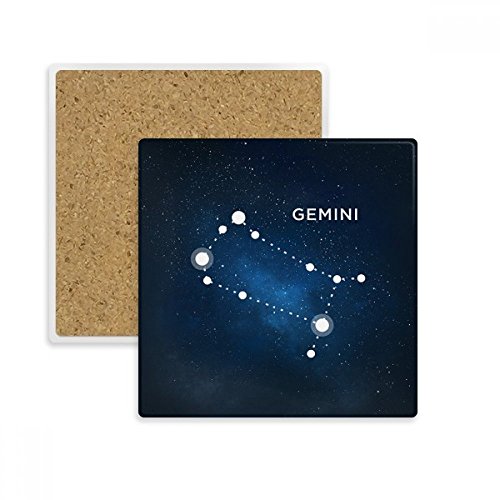 Cadeau Absorbent de Boissons Gemini pour offrir un sous-verre astrologique unique