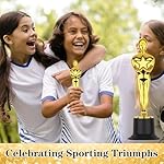 WINKIO Gold Award Trophies，Gold Award Statues, Pack of 6 Mini Trophies, Plastic Trophy Award for Competition,Events, Sports, Party Decorations,Award Ceremony and Appreciation Gift - Image 4