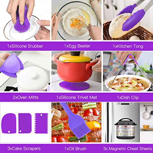YOLIFE 23 PCS Accessories for Instant Pot, Pressure Cooker Accessories Set Compatible with Instant Pot 5,6,8 Qt - 2 Steamer Baskets, Silicone Molds & More Accessories - Thumbnail 4