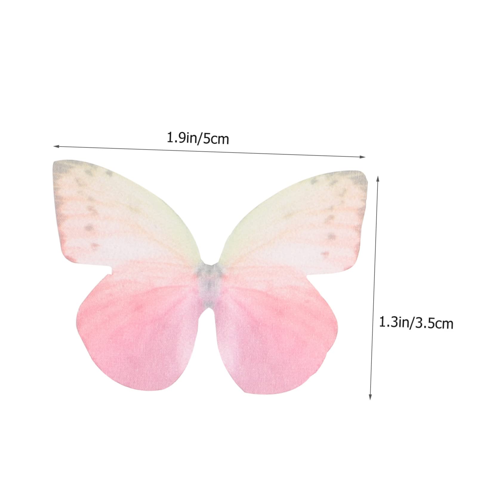 TEHAUX 500stücke Organza Schmetterlinge Für Bastelarbeiten Dekoration Von Kleidung Und Hochzeiten Transparente Große Applikationen Zufälligen Farben