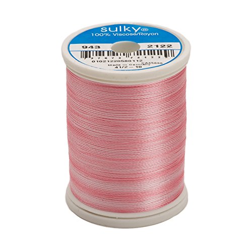 Hilo rayón multicolor 850 yd Baby Pink Sulky miniatura 1