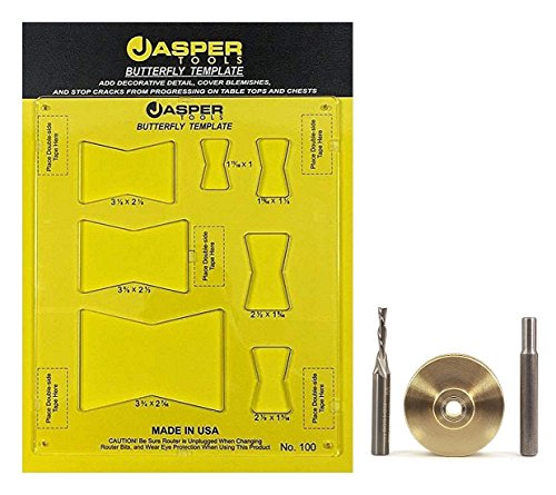 Jasper Model 100 Decorative Inlay Butterfly Template and Inlay Kit