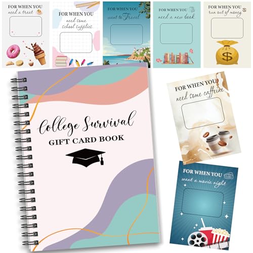 Zhanmai Open When Envelope for College Student Going Away to College Gift 2026 University Gift Card Book Care Package for High School Student Cash Card Holder for Daughter Son(Pastel)