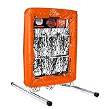 Anytime Baseball Pitching Net with Strike Zone | The No Hitter Net 9 Square Pitching Aid | Strike Zone Target for Baseball & Softball Training (Orange)
