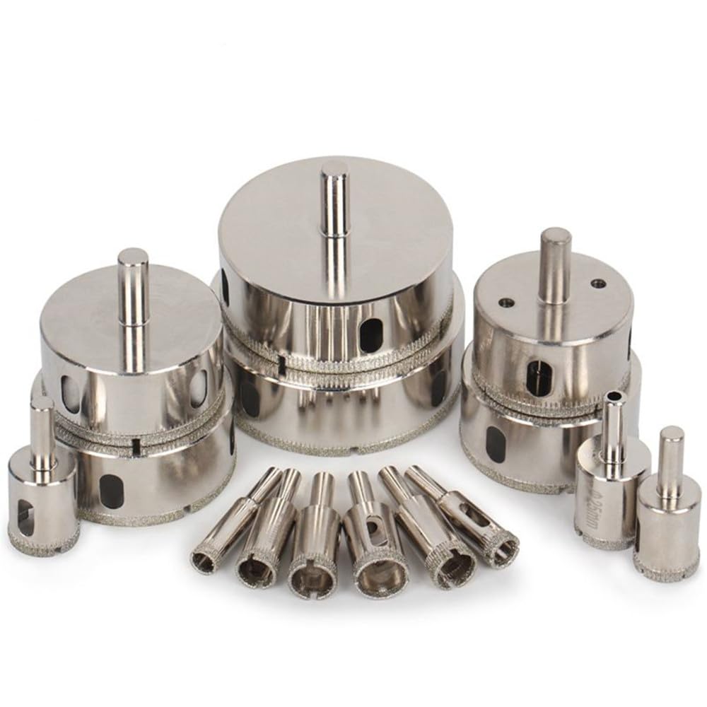 3-200mm 1 szt. Otwornica z chwytem okrągłym wiertło diamentowe z powłoką diamentową narzędzia murarskie do szkła otwieracz do marmuru płytka ceramiczna, 145mm
