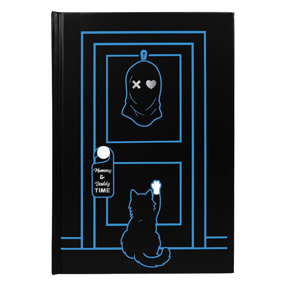 ConQuest Journals Lights Out Mommy & Daddy Time Journal, 148 Lined Pages, Hardback Lay-Flat Design, Fred Approved Sprayed Edges, Foil Detail, 8.5'' x