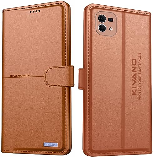 Image of KIVANO Compatible with Oppo F21 Pro 4G / Oppo F21S Pro 5G Flip Cover | Leather Finish | Inside Pockets & Inbuilt Stand | Shockproof Wallet Style Magnetic Closure Back Cover Case