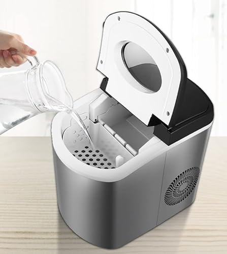 Eiswürfelmaschine, kleines Haus, Mini-Eiswürfelmaschine, rund, automatisch, zur Herstellung von Eiswürfeln, rund, manuell