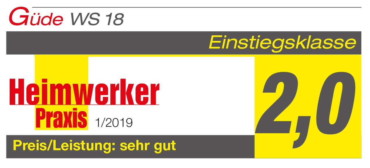 Güde Akku Winkelschleifer WS 18-0 (18 V, Easy-Energy-Exchange, kraftvoller Hochleistungsmotor, 125 mm Scheibendurchmesser, Spindelarretierung, 2-Positionen Zusatzhandgriff, ohne Akku und Ladegerät)
