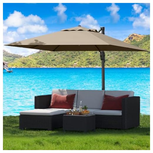 Best orange cantilever umbrella Heavy Duty Aluminum Cantilever Umbrella