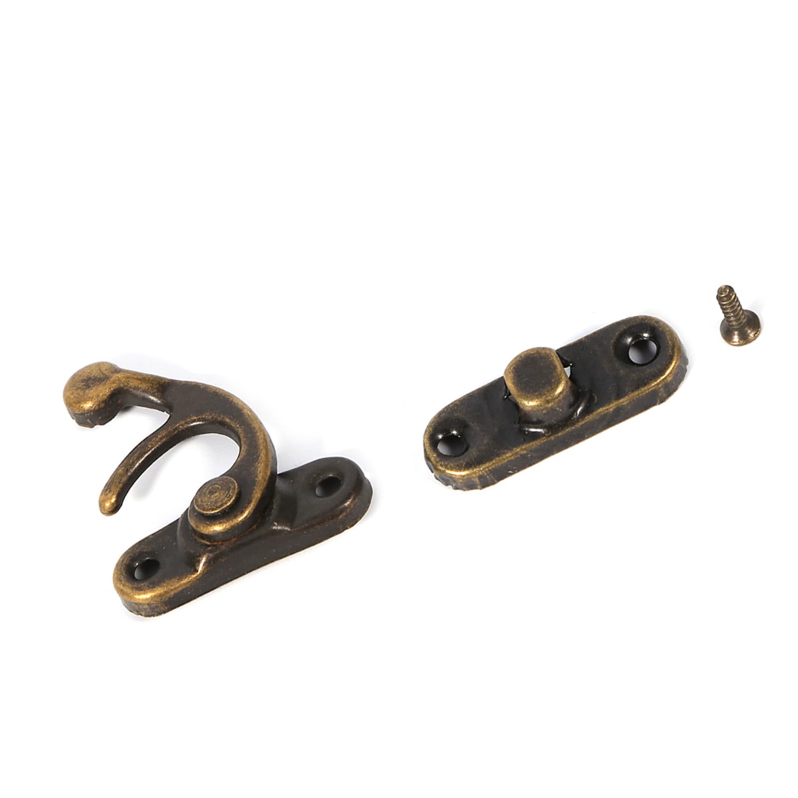 Sewroro Scatola Portaoggetti Vintage In Legno Con Serratura A - Foto 4