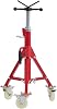 Pipe Stand, Pipe Jack Stand with Casters 28-52 Inch Adjustable Height V Head Folding Pipe Stands 1100 Lb Capacity 18 to 12 Inch Pipe Supporting, Heavy Duty Steel Jack Stands for Welding