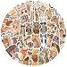 50 Pcs Funny Horse Stickers Vinyl Waterproof, Cute Pony Face Expression Stickers with Very Humor for Laptop, Water Bottles, Phone Case, Journal Scrapbooking, Removable Decals for Kids Adults (Horse)