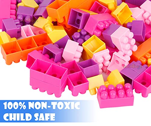 Image of Zest 4 Toyz Building Blocks for Kids 72 Pcs Pieces Construction Toy Puzzle Game Creative Building Set Educational Learning Activity Blocks Brain Development Toy for Boys Girls 3+ Years