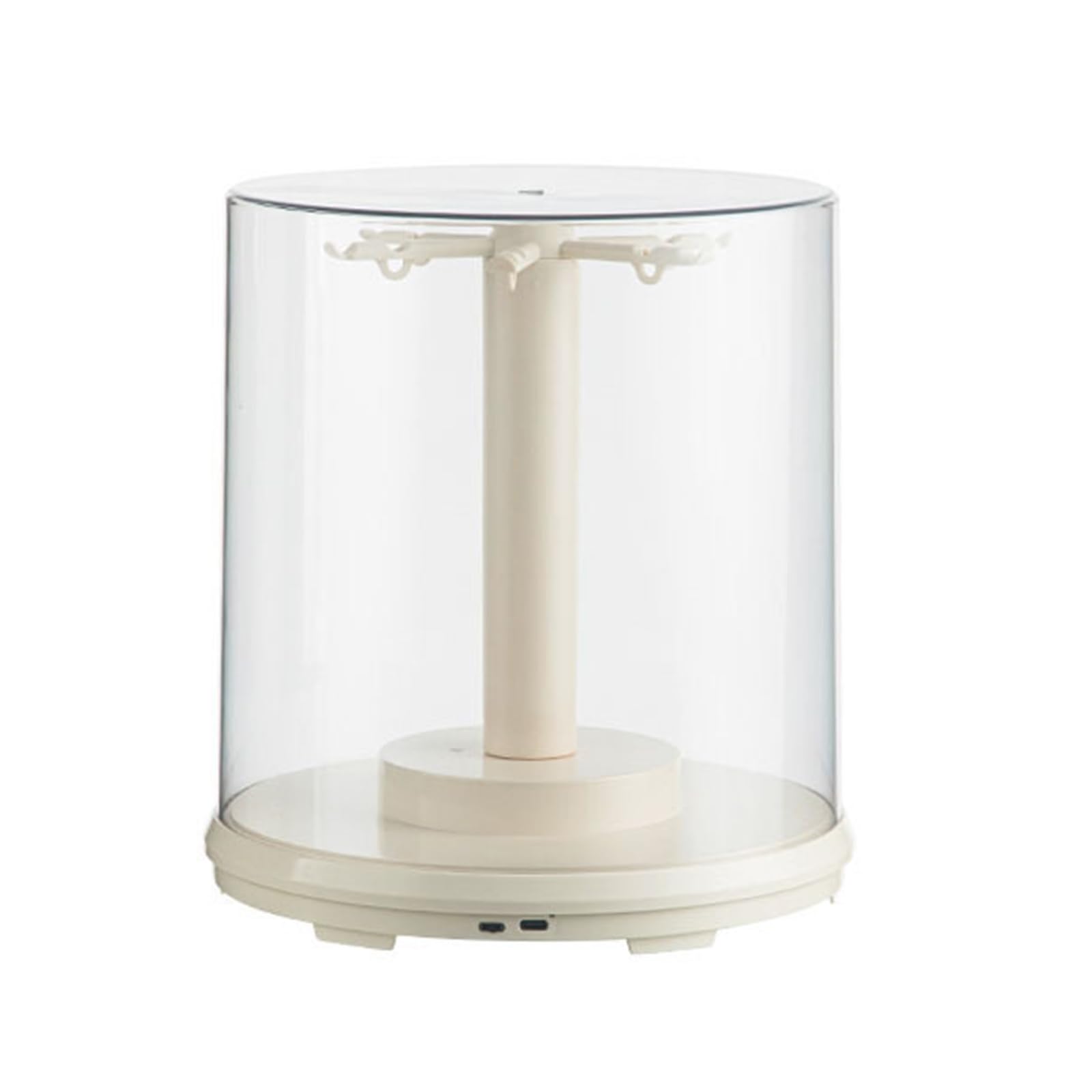 Transparente Sammelvitrine mit drehbarem Sockel für Anime-Plüschtier, Heimdekoration, drehbar, Premium-Anime-Figurenschutz