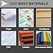 200W Laser Positioning Paper Cutter, for Printing Plants/Office/Home, with Protective Cover,Bottom Plate Grid Scale Design,Cutting Accuracy ±0.5Mm,110V