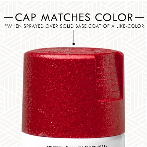 Image of Rust-Oleum 268045 Specialty Glitter Spray Paint, 10.25 Oz, Red