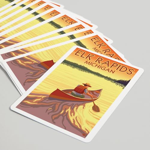 Baraja de póker Elk Rapids, Michigan, 52 cartas miniatura 5