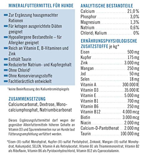 napfcheck Novomineral Neuro - für Epileptiker zur Ergänzung selbst zubereiteter Rationen - für Hunde - 500 g