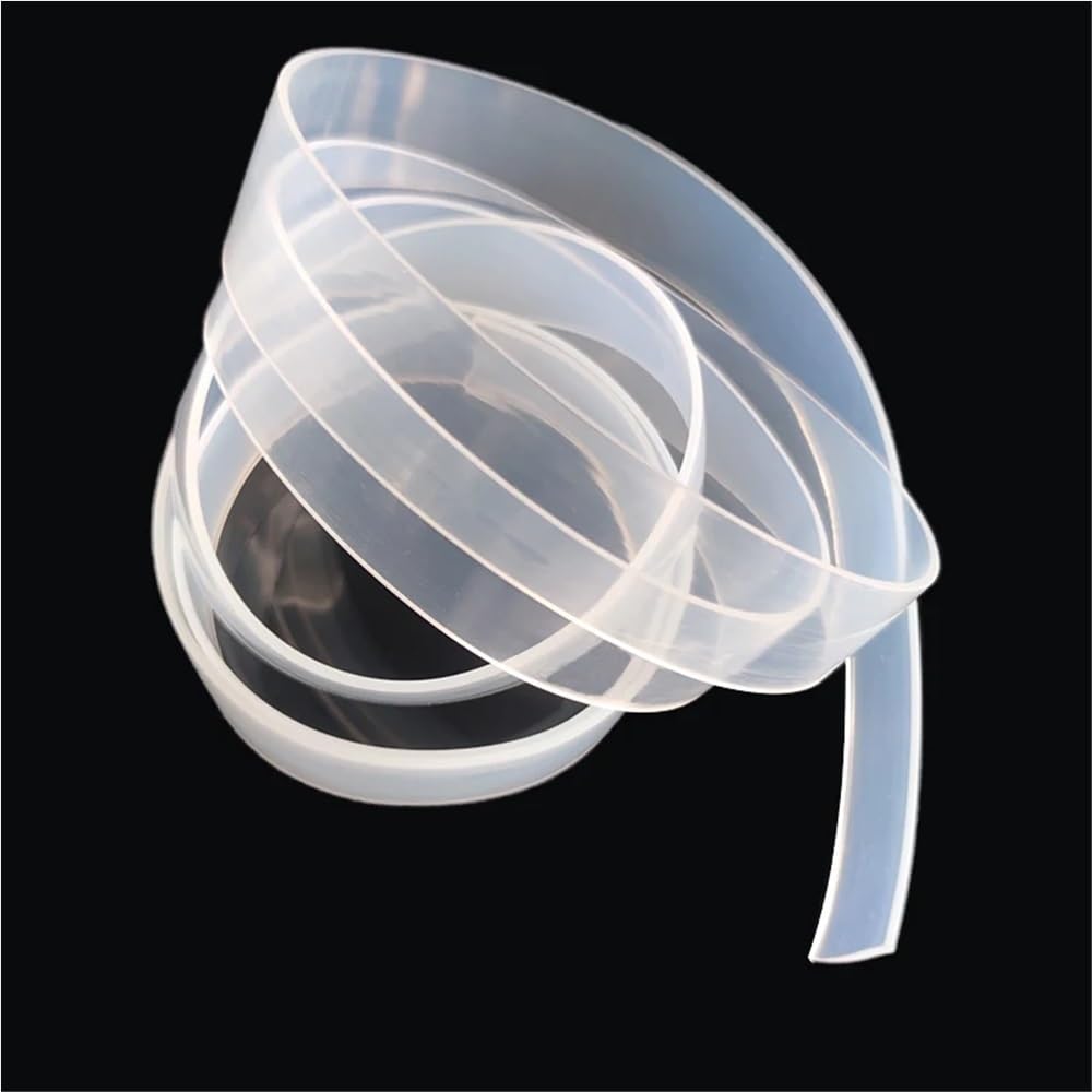 Tira de sellado de caucho de silicona de 1 metro: resistente a altas temperaturas, resistente al agua(2mmx40mm)